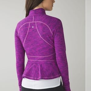 Lululemon Hustle In Your Bustle Jacket Diamond Jacquard Space Dye Tender Violet